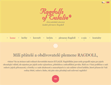 Tablet Screenshot of eulalie-ragdoll.com